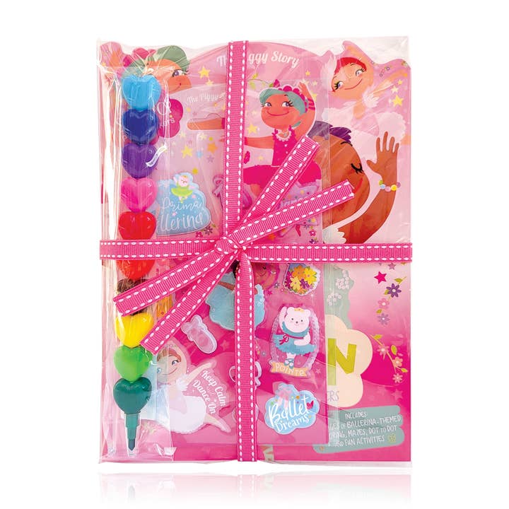 Girl Nation - Wholesale Sticker – Child & baby - Ballet 3 Piece Gift Pack | Activity Book, Crayons, Stickers
2