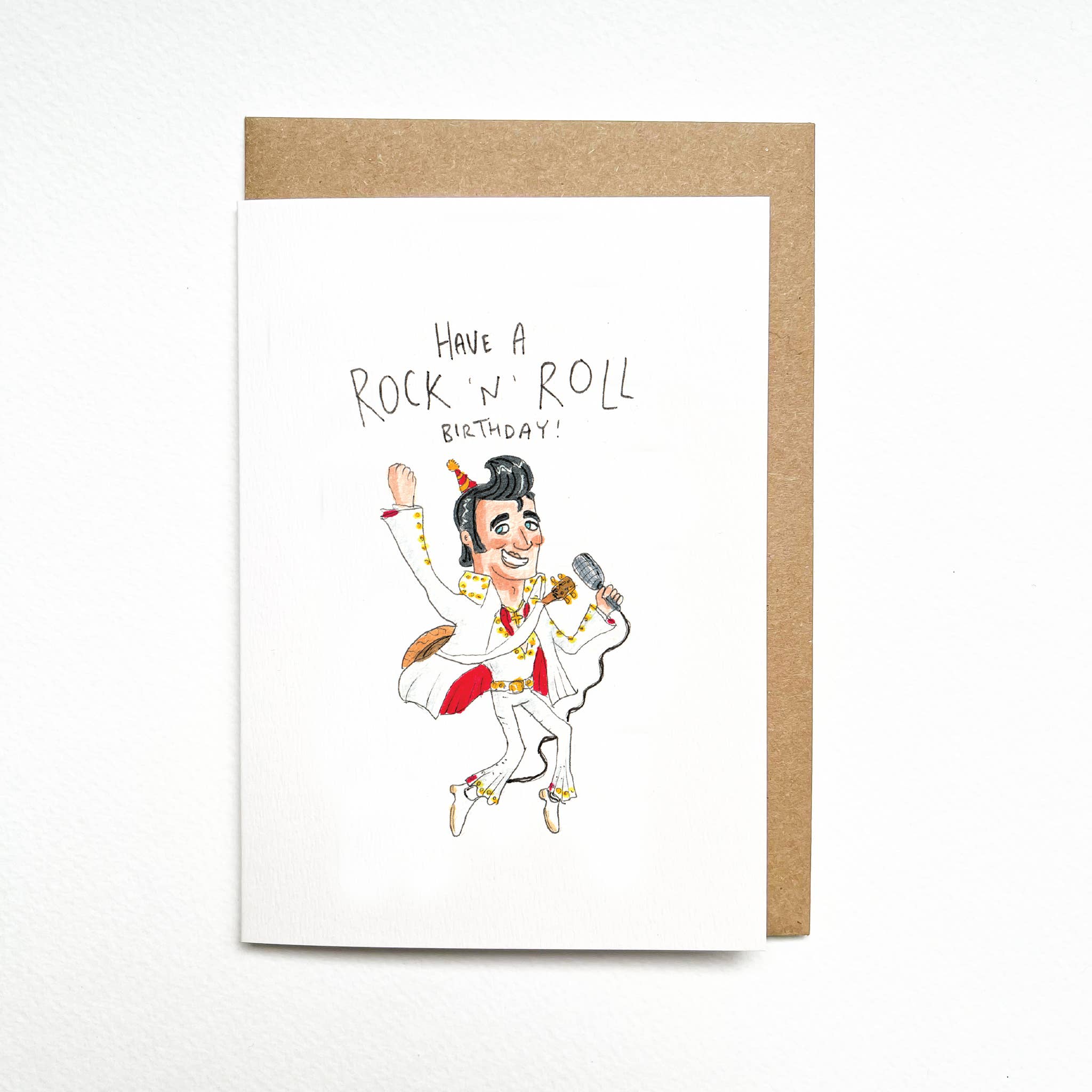 Well Drawn – postal de parabéns por atacado – Tenha um Aniversário Rock N Roll