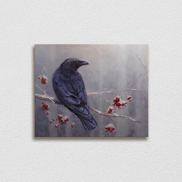 Whitworth Gallery - Wholesale Painting/Drawing - Winter Raven Painting on Canvas7
