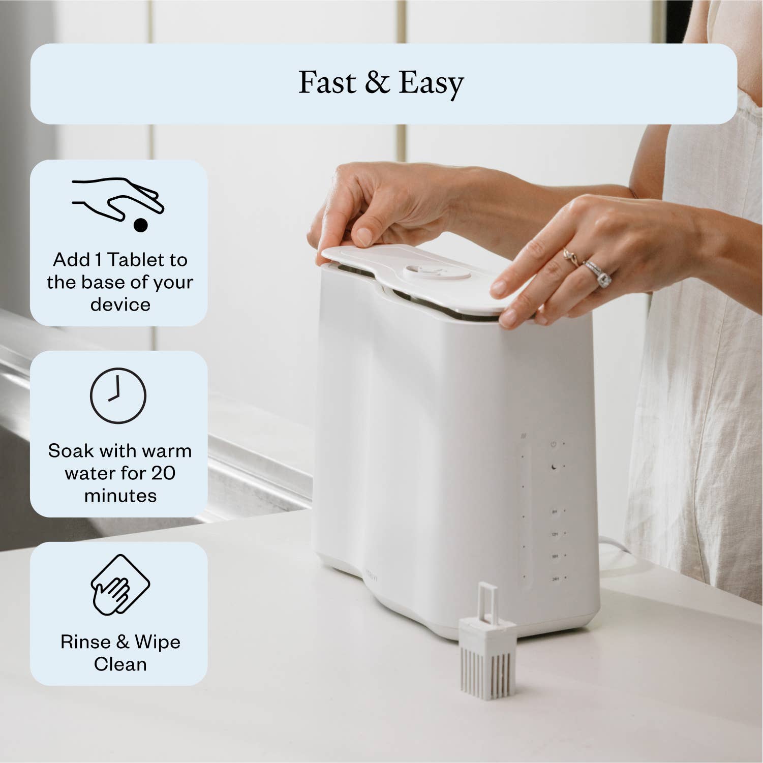 Vitruvi - Vente Diffuseur électronique - Tablettes de nettoyage2