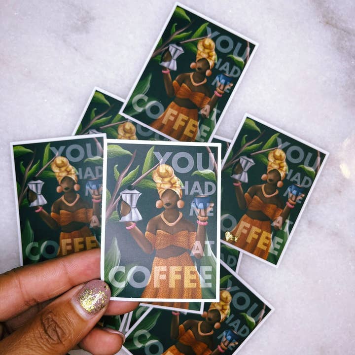 Monellisa - Wholesale Sticker - Coffee - vinyl sticker2