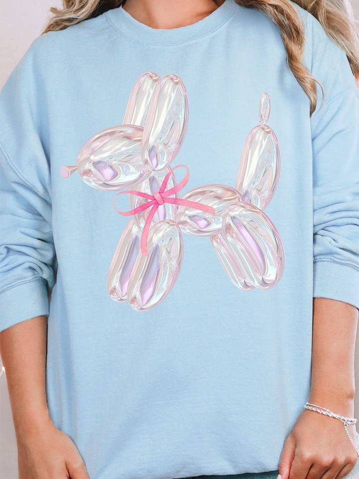 Sweatshirt unisexe Coquette Balloon Dog NuBlend pour la vente par Wholesale Accessory Market
