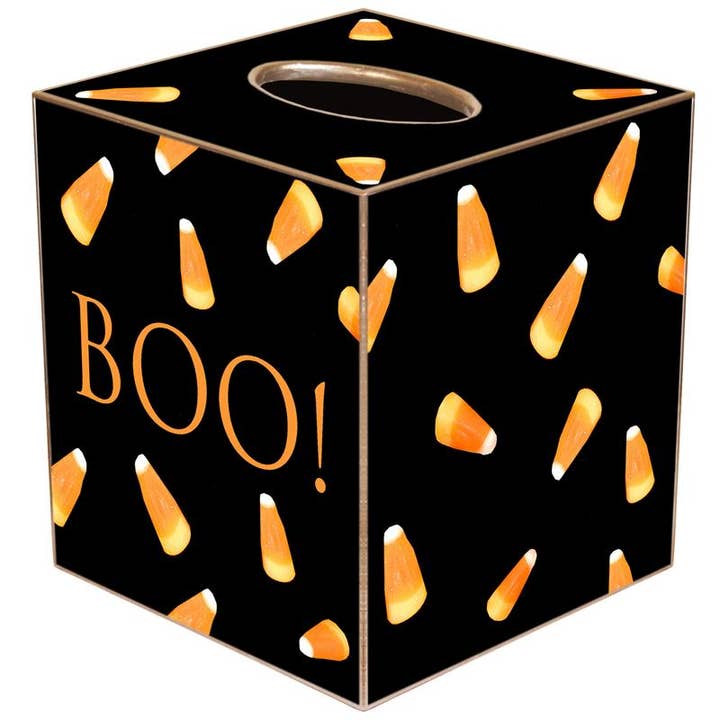 Marye-Kelley – wholesale Tissue box – Candy Corn Halloween Tissue Box Cover