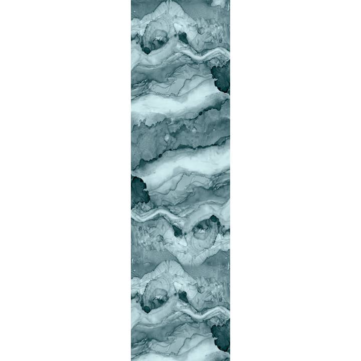Écharpe en laine mérinos Marble Mist – Imprimé abstrait fluide pour la vente par Namaskar Australia