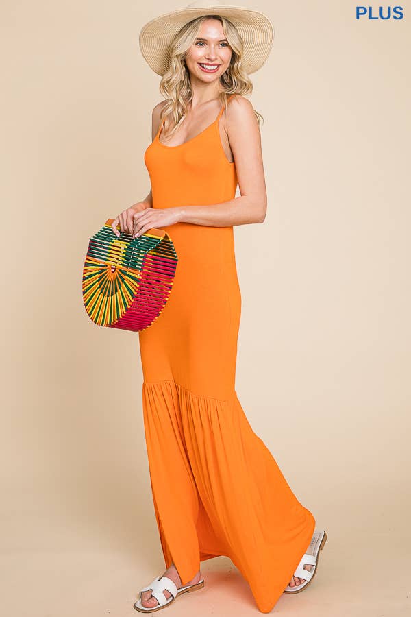 Culture Code - Wholesale Dress - Women's - CAD1036X - CAMI MAXI DRESS OPEN SLIT17