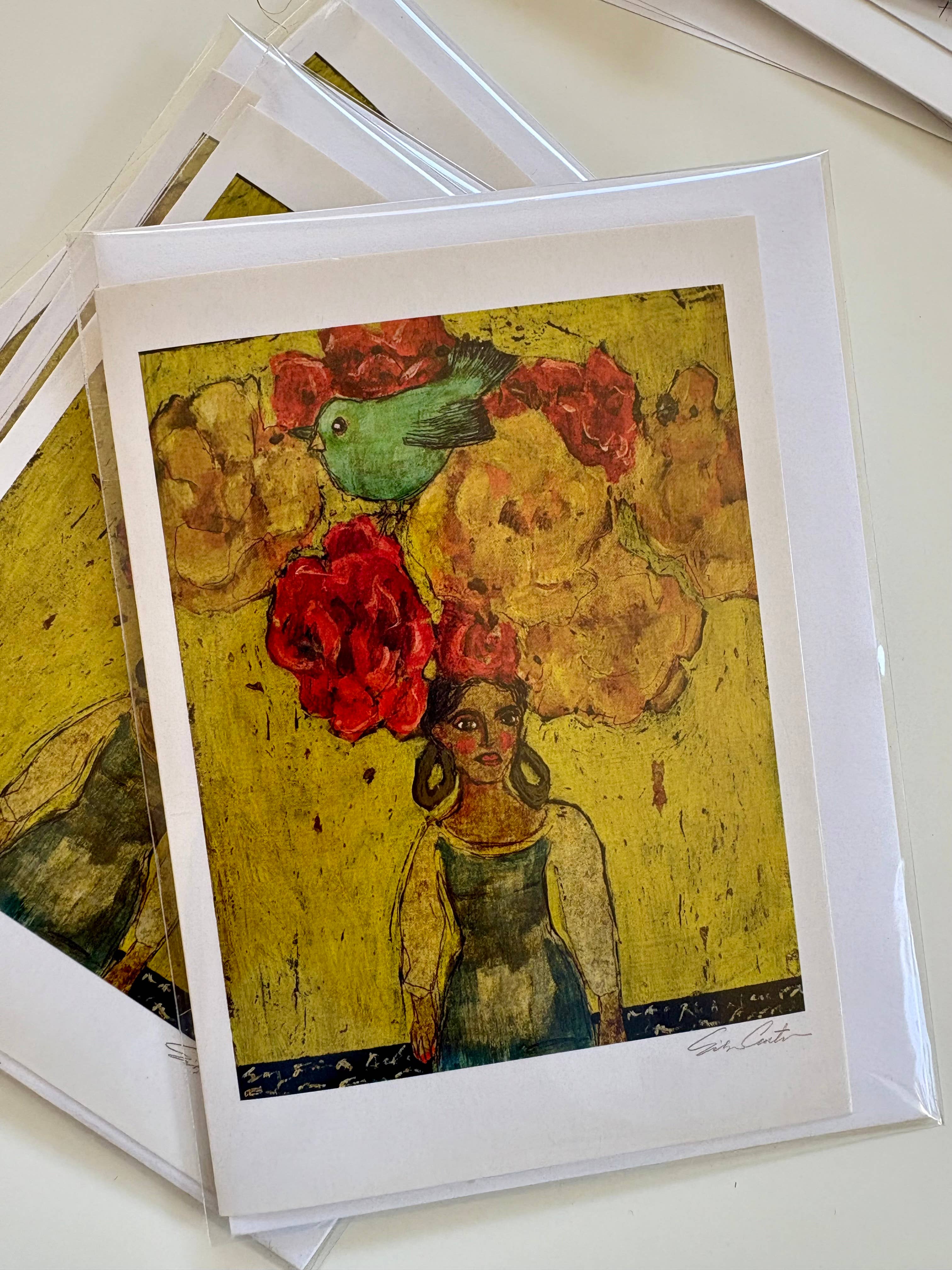 Erika Carter Fine Art - Vente Carte de vœux classique - ROSA 21