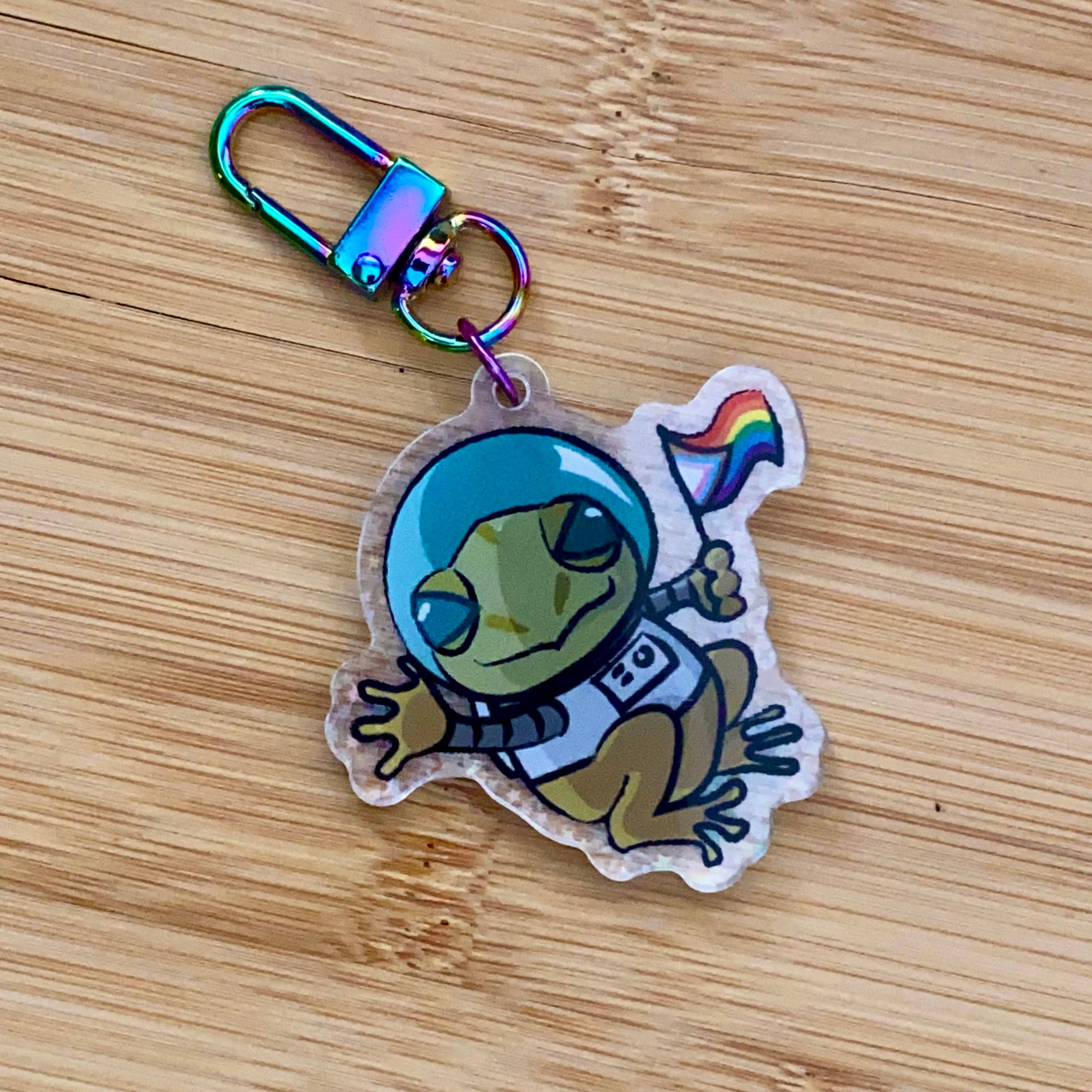 Rye & Co. - Wholesale Keychain - Unisex - GiGi the Coqui Acrylic Keychain1