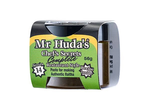 Mr Huda’s Authentic Curry Paste - Wholesale Chili Paste - Mr Huda's Mint & Tamarind Raitha Paste (56g)