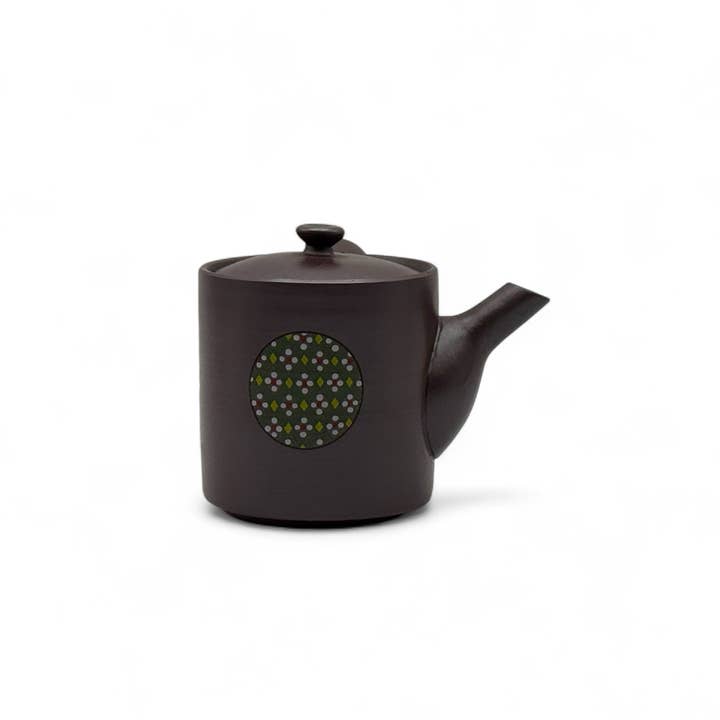 Inoue Tea - Wholesale Tea Pot - Kiritate Yuzen Banko-yaki Mini Kyusu - Japanese Mini Teapot1