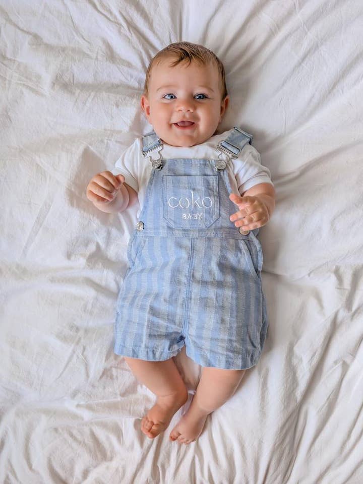 Slow Days Overalls - Bluebell for wholesale by COKO baby
