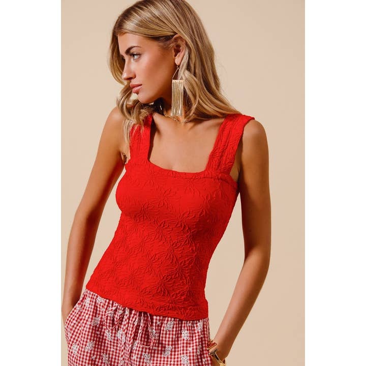 IVE – Top de malha - Mulher por atacado – TOP DE TANQUE SEM COSTURA EM JACQUARD FLORAL14