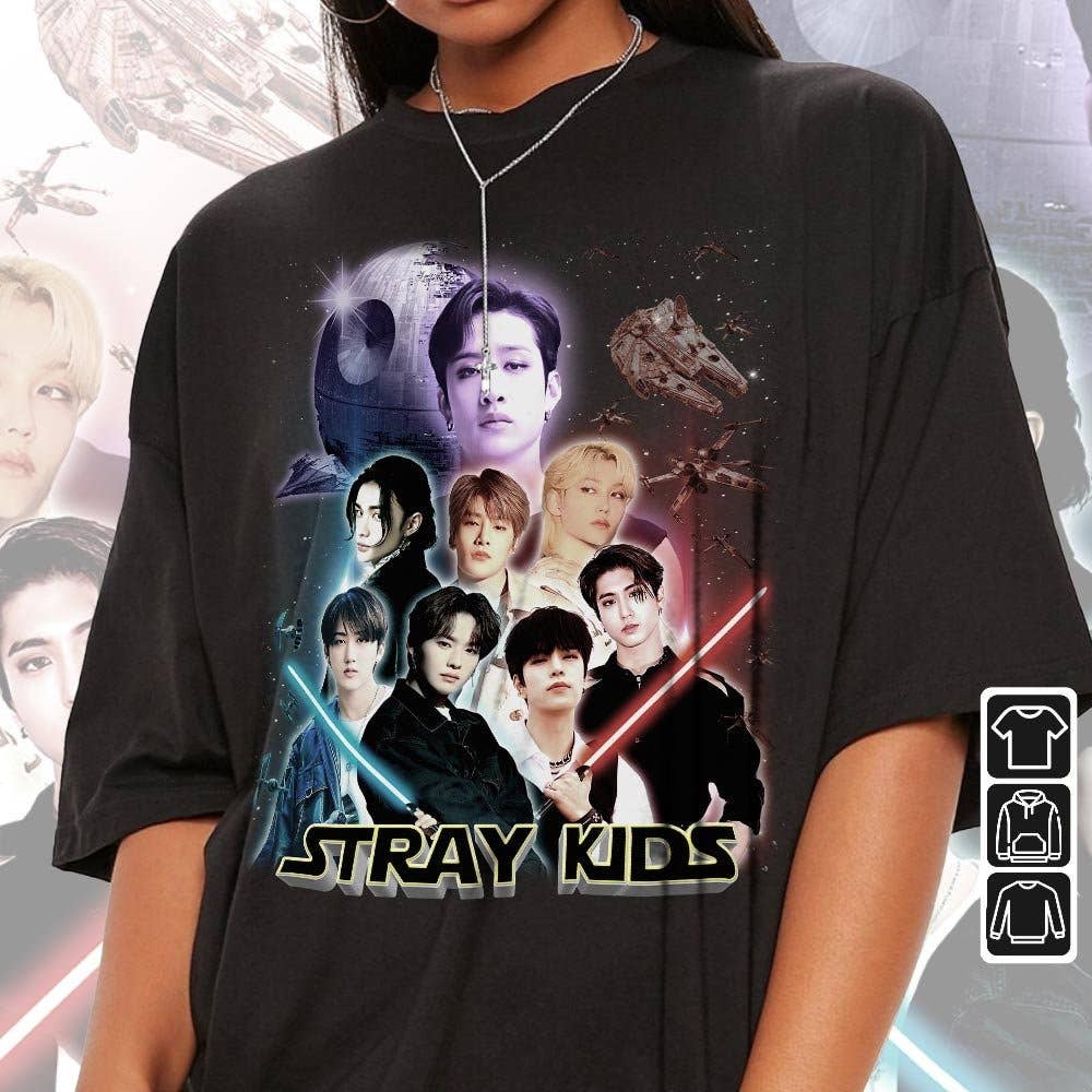 TheKingShirt - Wholesale T-Shirt (Graphic) - Women's - Stray Kids Exclusive Vintage Kpop0107MT T-Shirt3