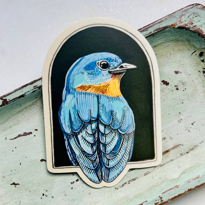 Bluebird Vinyl Sticker for wholesale by Dear Darlington