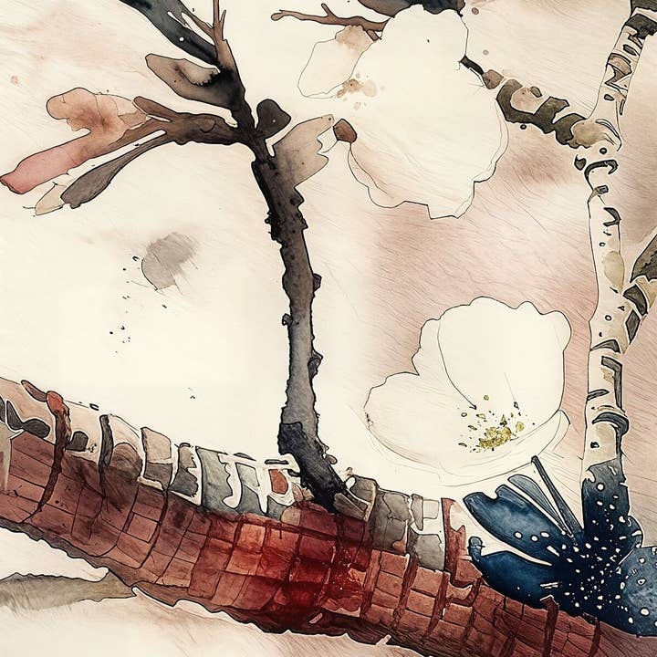 Floral Fine Art Print, Colorful Watercolor Wall Decor, Home Decoration, Gift for Flower Lovers, Nature Inspired Art for wholesale by Mediaunlimited, LLC.