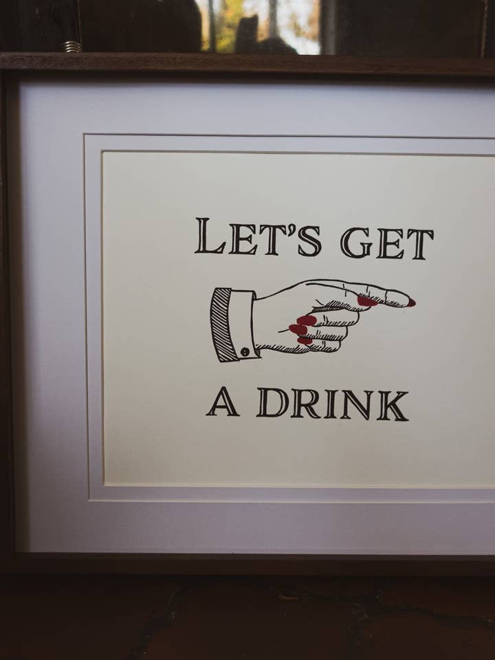 Femme Manicule Grande Impression Originale Pressée à la Main pour la vente par Sharell Katelynn