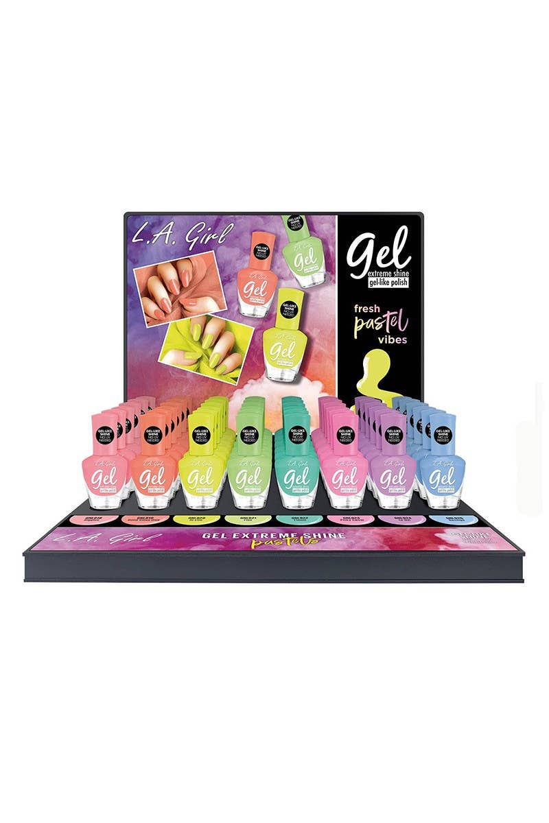 PINEAPPLE Beauty – wholesale Nail polish set – LA Girl GPD400 Fresh Pastel Gel Polish Set - 48pc0