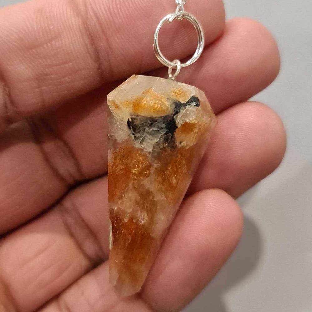 VIE – Engroshandel Meditationsudstyr – Pendul med kæde og 30 mm krystalsten26