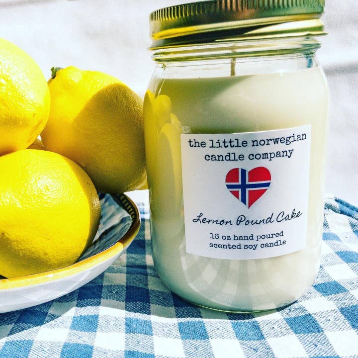 Lemon pound cake for wholesale by The little norwegian candle company