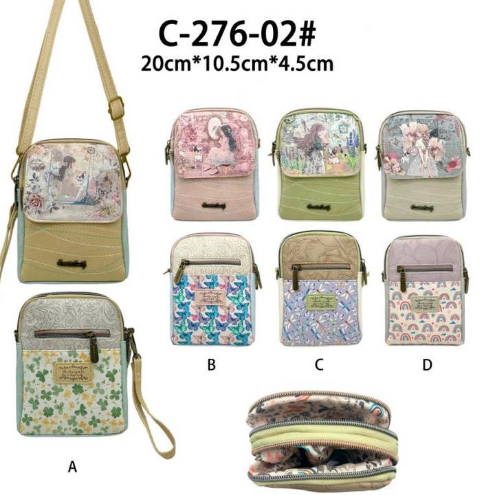 Borsetta Porta Cellulare con Bambola Sweet Candy e Patta Frontale per la vendita all'ingrosso da parte di Chenson & Gorett