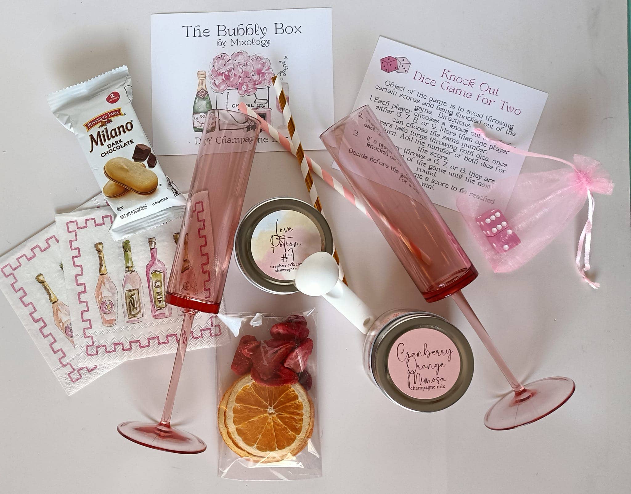 Mixology - Wholesale DIY Drink Kit - The Bubbly Box- DIY Champagne Bar for 21