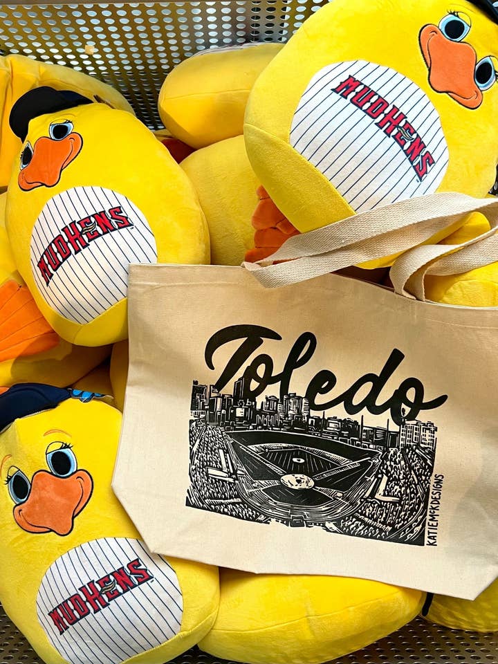 Toledo Fifth Third Field Canvas Tote Bag for wholesale by KatieMcKDesigns