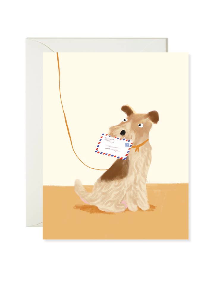 Mail Dog - Timeless Dog Everyday Card for wholesale by Karen Schipper