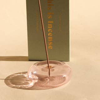 Gentle Habits US - Wholesale Incense Holder - Glass Vessel Incense Holder - PINK