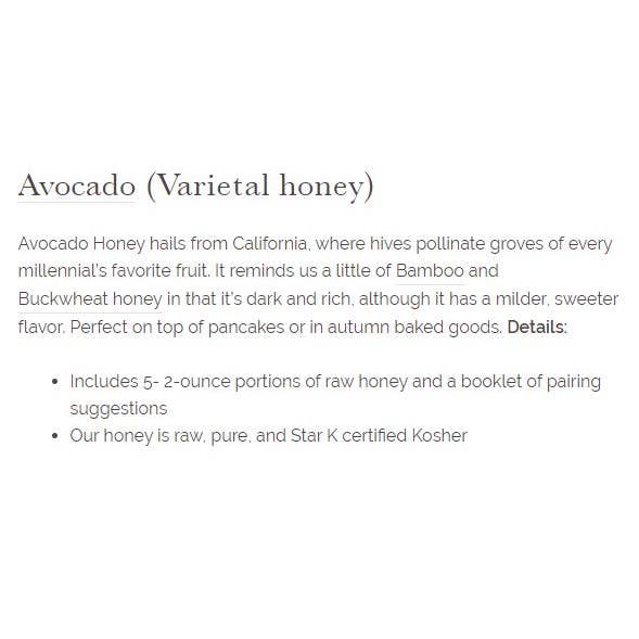 Bee Inspired - Wholesale Honey - Honey Tasting Tower | 5 Jars of 3oz Raw Honey Varietals Gift9