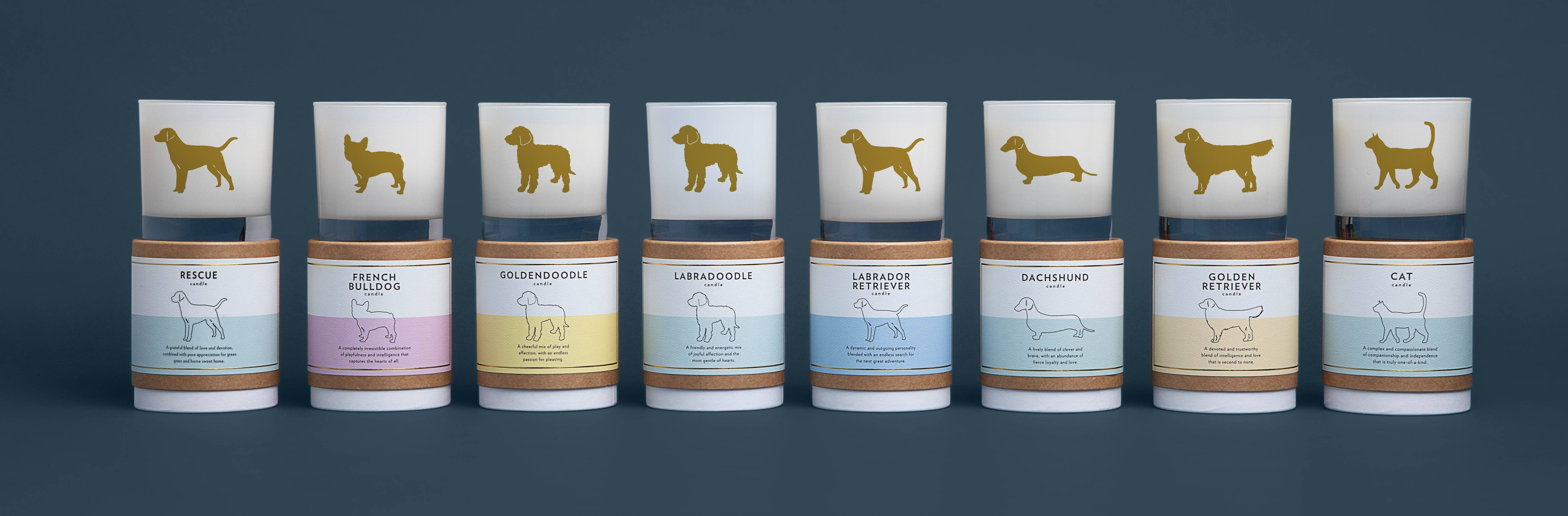 Scripted Fragrance - Vendita all'ingrosso Candela in vasetto - Candela di soia Golden Retriever Dog Breed3