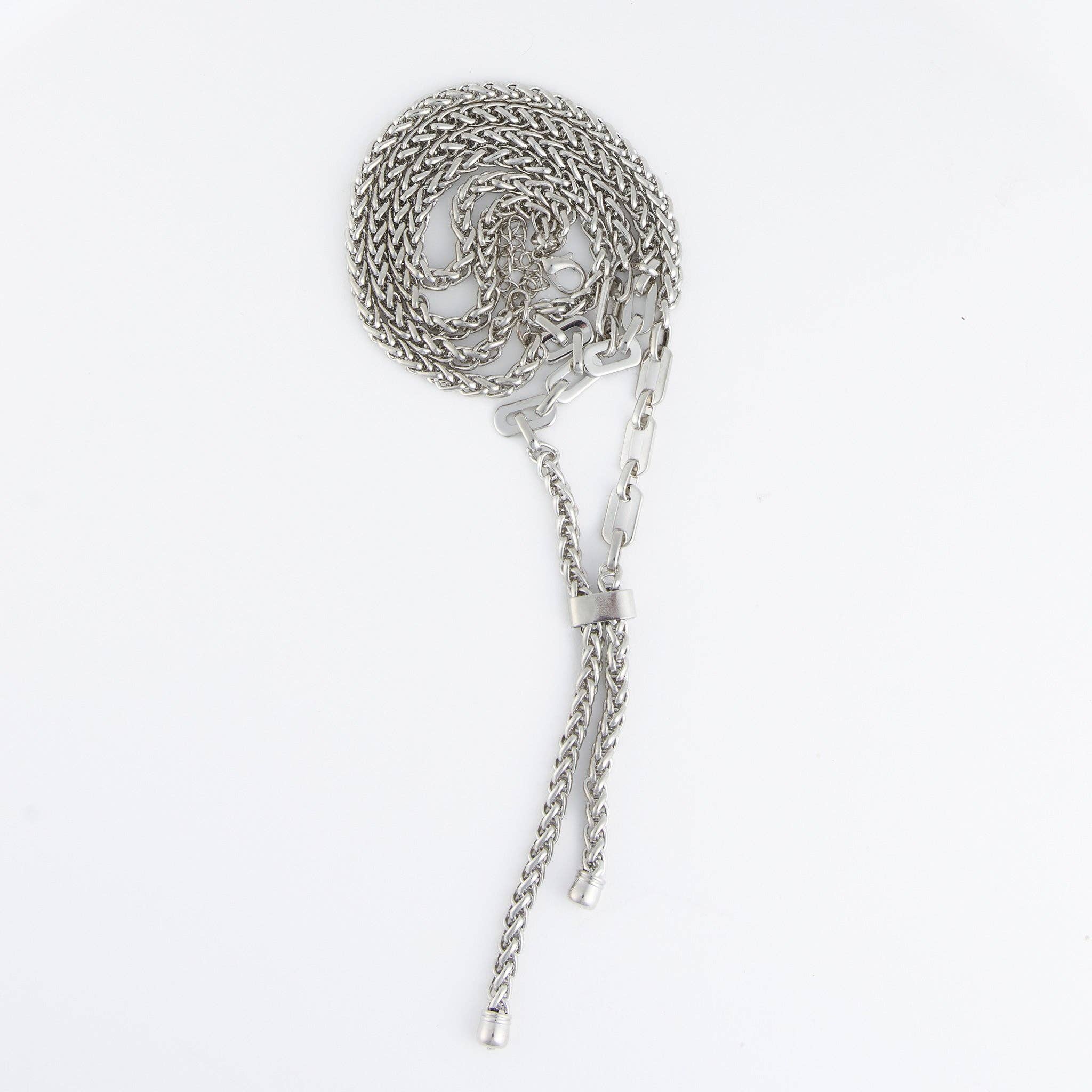 Elsie & Zoey - Vente Sautoir et collier en Y - Collier Lariat Marlowe 15" Chaînes Épaisses Superposées6