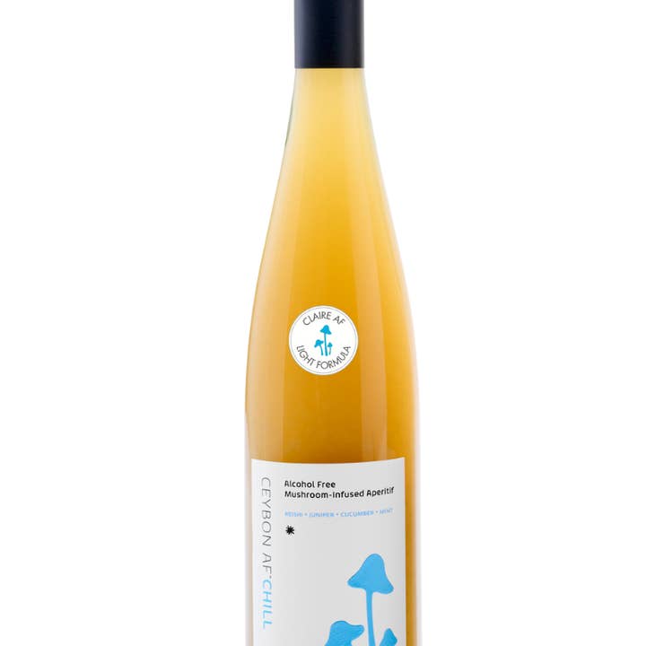 Chill CLAIRE AF : Apéritif sans alcool infusé aux champignons pour la vente par Ceybon