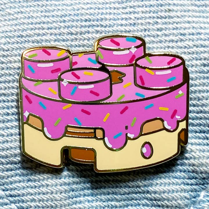 Donut - Stackable Snacks Building Block Shaped Food Pin for wholesale by snacks please