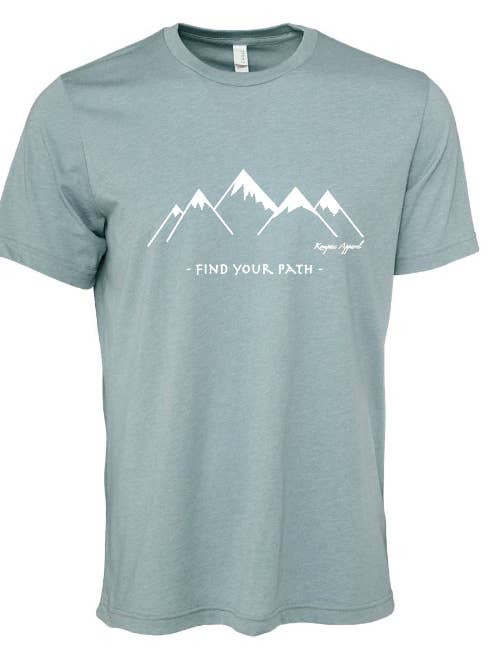 Find Your Path - Mint Tee for wholesale by Kompass Apparel