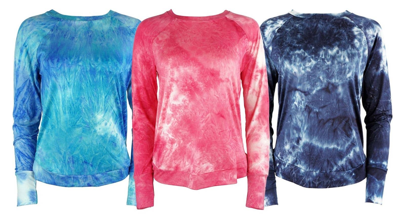 DM Merchandising - Wholesale Sleepwear Top - Women's - Hello Mello Dyes the Limit Long Sleeve Top Open Stock6