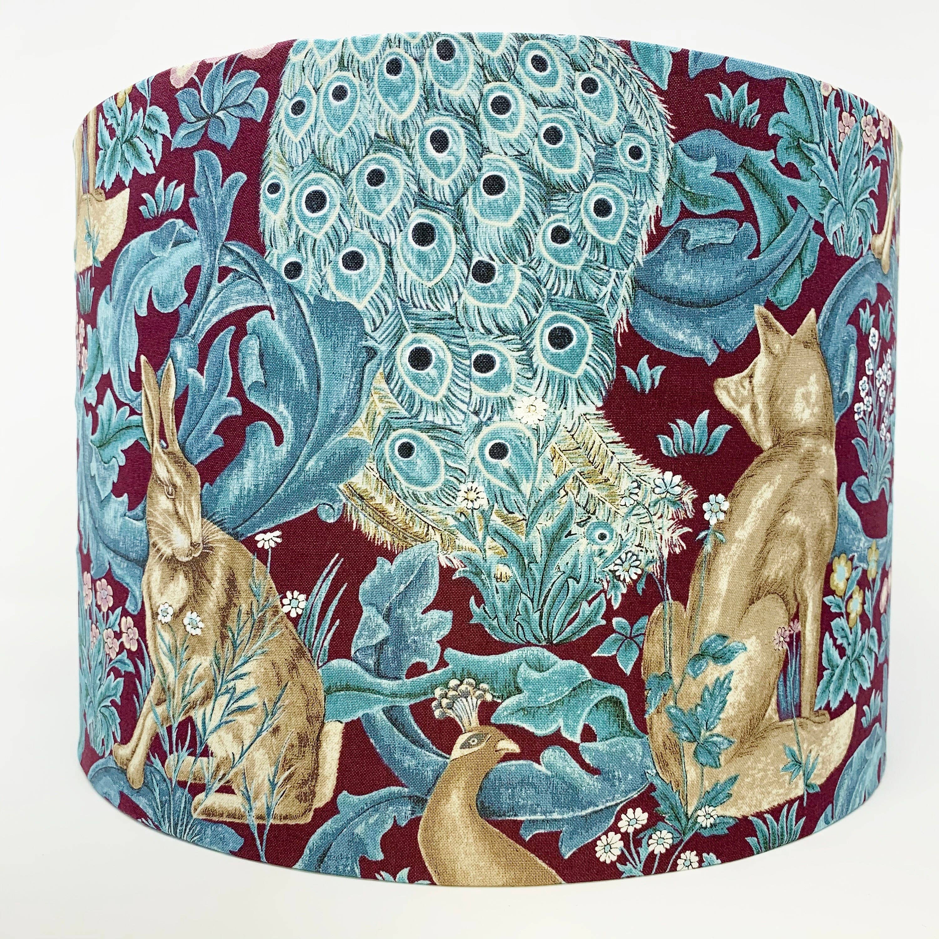 A Shade Unusual - Wholesale Lamp Shade - William Morris Forest lampshade (plum)1