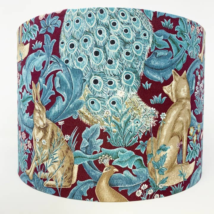 A Shade Unusual - Wholesale Lamp Shade - William Morris Forest lampshade (plum)1