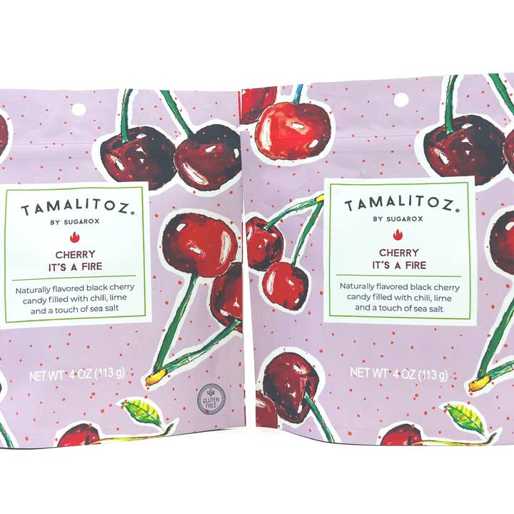 Sugarox Candy Studio LLC - Wholesale Boiled sweets - CHERRY IT'S A FIRE TAMALITOZ CANDY 12 CT4