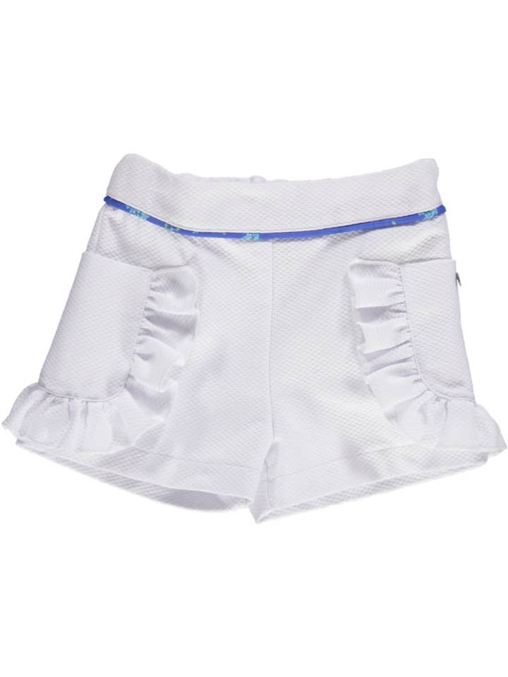 Pantaloncini bianchi con volant per la vendita all'ingrosso da parte di Piccola Speranza