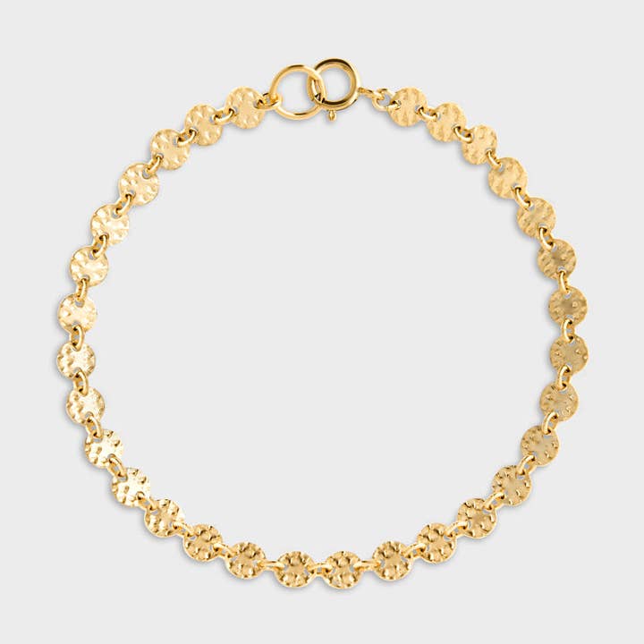 Hammered Multi Disc Bracelet for wholesale by Thesis of Alexandria