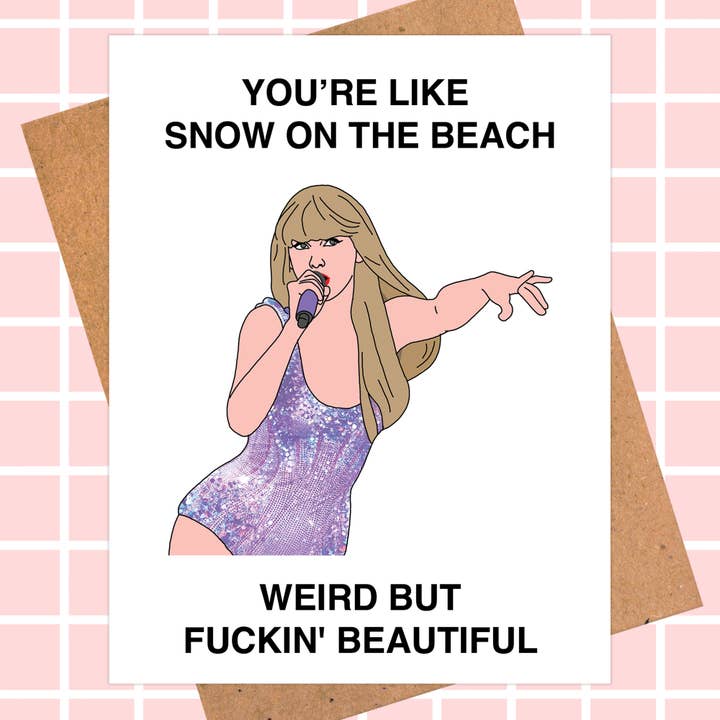 Taylor födelsedagskort, Snö | Popkulturkort för wholesale av Pop Hot Cards