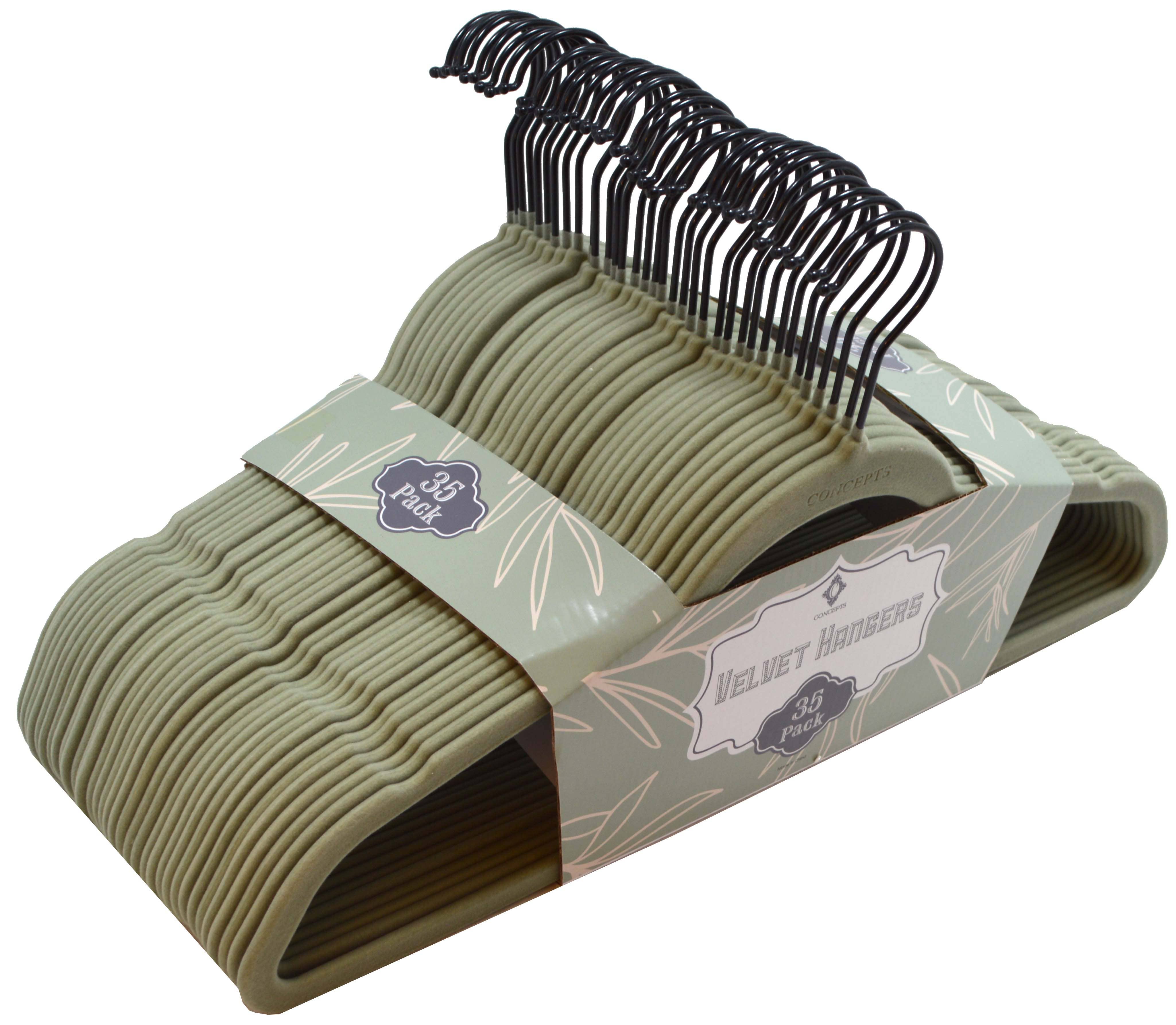 Concepts In Time - Wholesale Clothes Hangers - Concepts 35pk Space-Saving Velvet Hangers – Premium Grip19