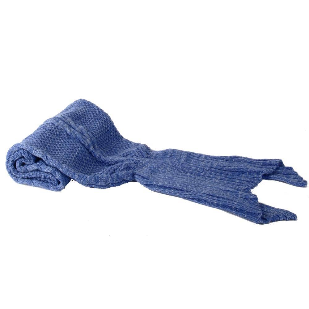Helio Ferretti - Wholesale Throw Blanket - BLUE MERMAID TAIL BLANKET HF1