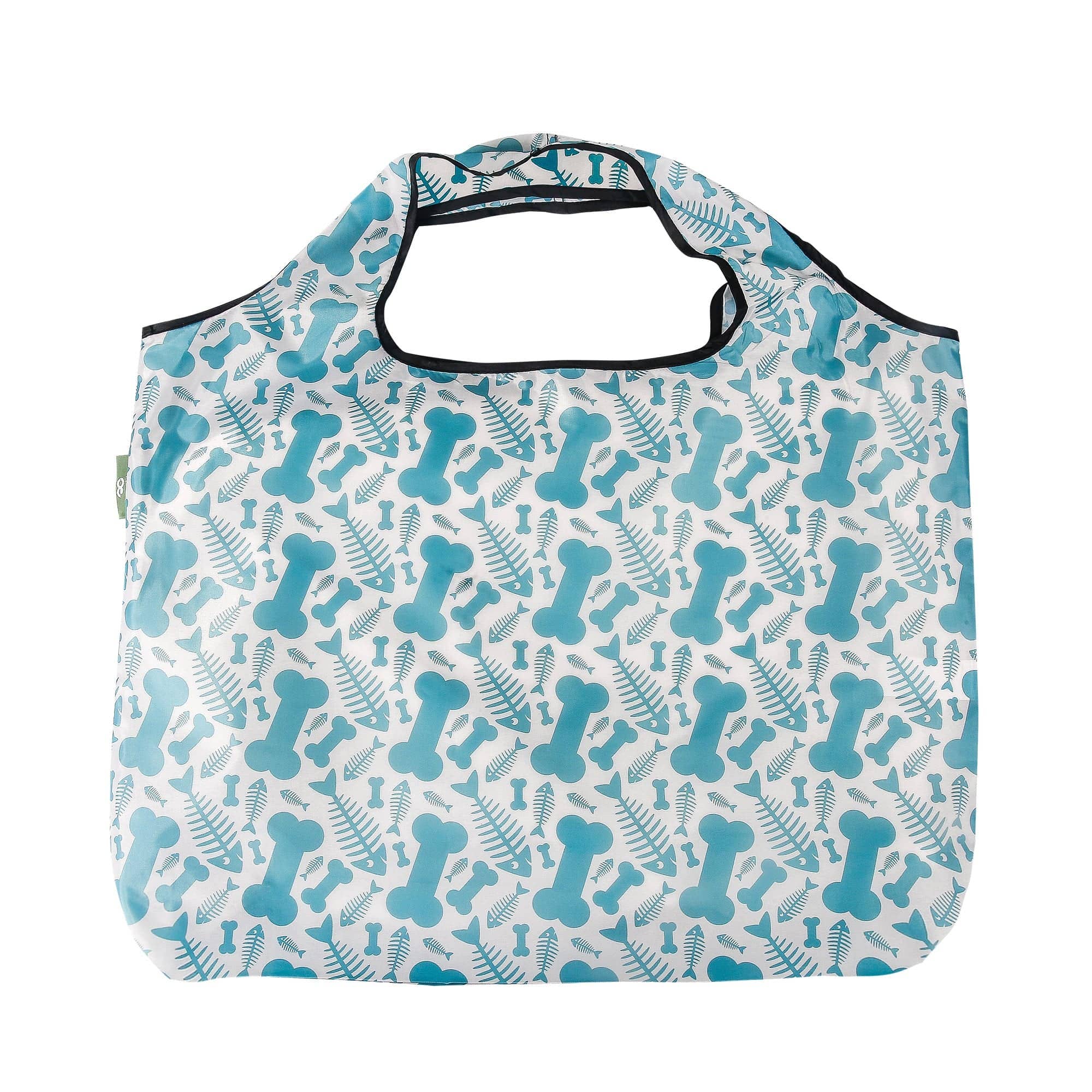 Eco Chic - Wholesale Grocery/shopping bag - Eco Chic Foldable Reusable Large Shopping Bag Fish Bone1