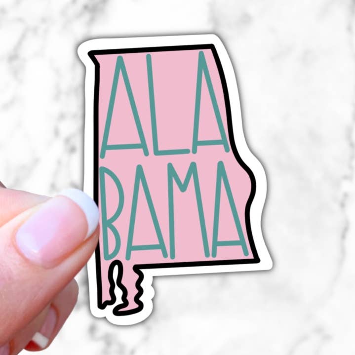 Alabama State Sticker for engroshandel hos Simply Fangirl Designs