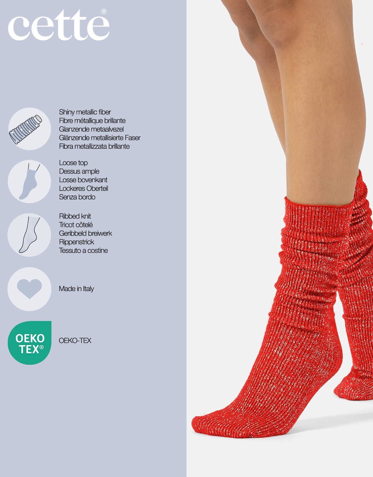 Cette - Wholesale Socks - Women's - Ribbed Socks, Shiny Socks for Women, Dresses for Women10