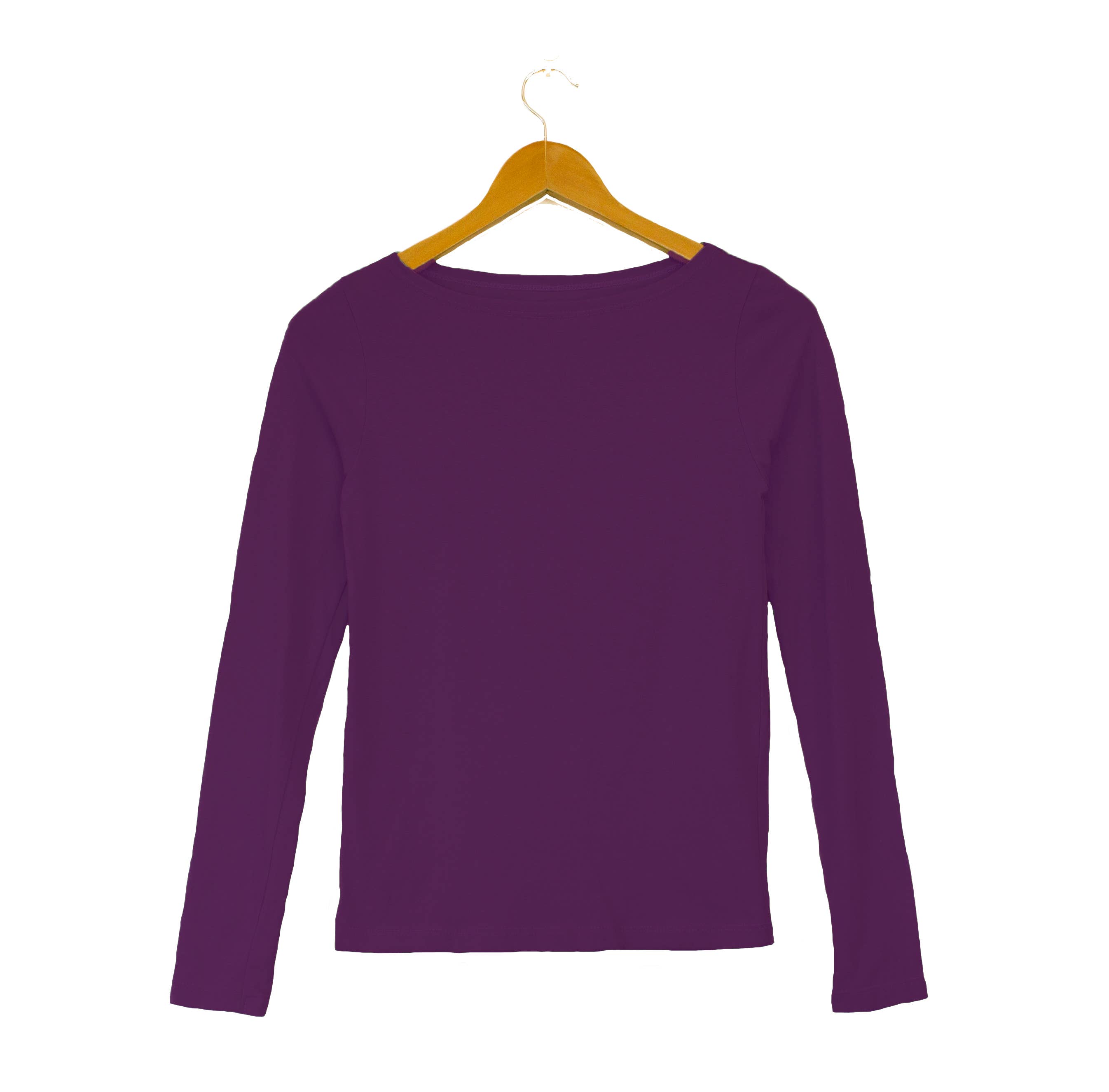 Clean Tee Factory - Wholesale T-Shirt - Women's - Boatneck Long-Sleeve Tee in Butter Soft Cotton/Modal3