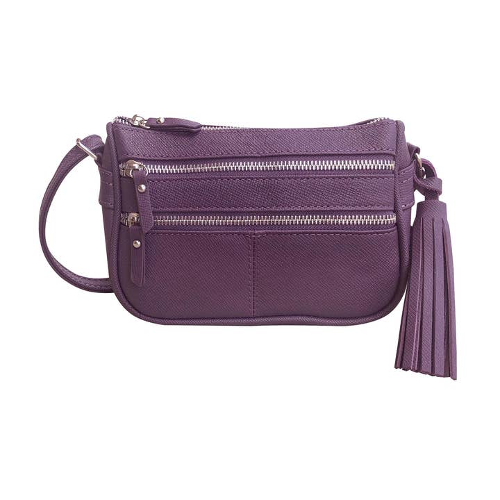 Roma Leathers, Inc. - Wholesale Crossbody Bag - Women's - RM509 cowhide leather crossbody shoulder bag6