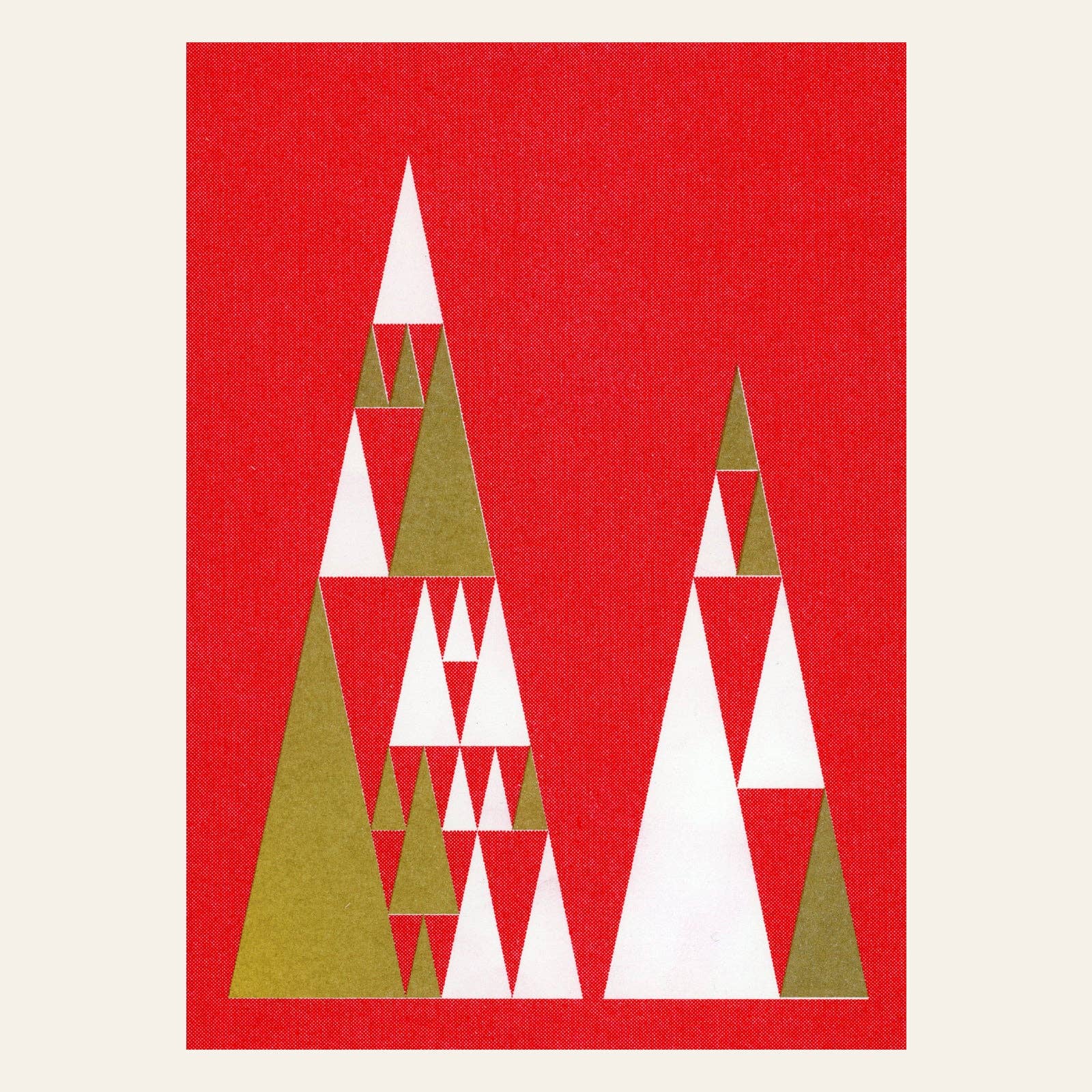 HERR & FRAU RIO - Wholesale Christmas Card - Christmas Tree Red Postcard0