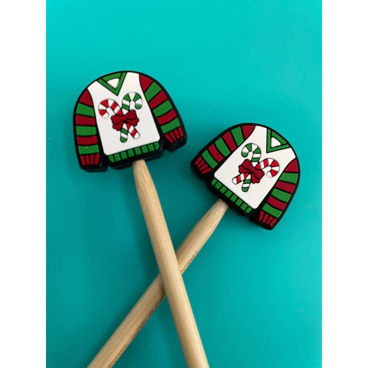 Christmas Candy Cane Ugly Sweater Weather Gifts for Knitter for wholesale by Comma Craft Co