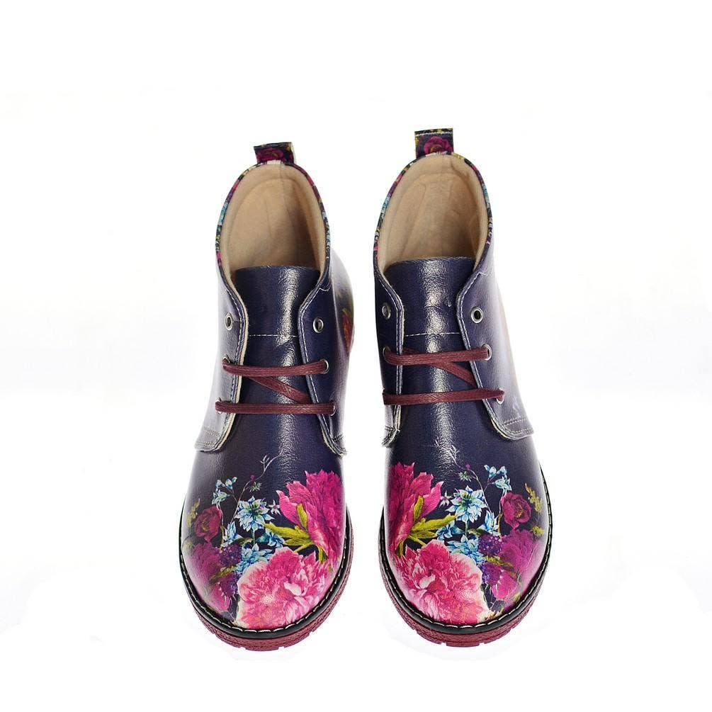 Goby - Wholesale Chelsea Boots - Women's - Flowers Ankle Boots NHP1081